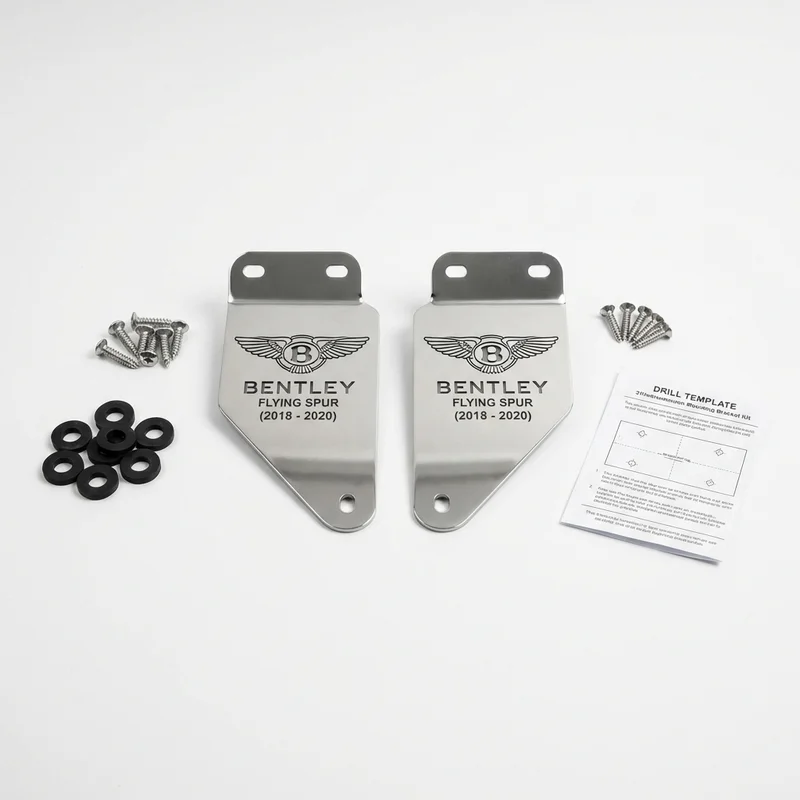 Stainless Steel Mounting Bracket Kit for Bentley Flying Spur (2018 - 2020) - 1