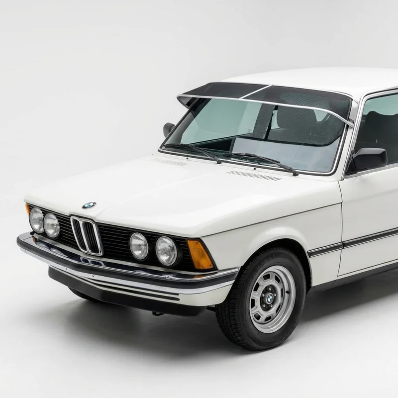 บังแดดกระจกหน้าแบบตาข่ายพรีเมียม สำหรับ BMW 320i (1977 - 2023) - 1