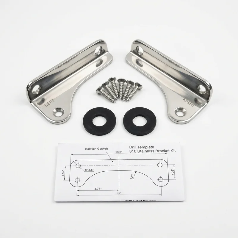 Stainless Steel Mounting Bracket Kit for BMW 328Ci (2000 - 2000) - 1