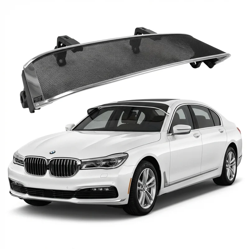 บังแดดกระจกหน้าแบบตาข่ายพรีเมียม สำหรับ BMW 740Le xDrive (2017 - 2017) - 1