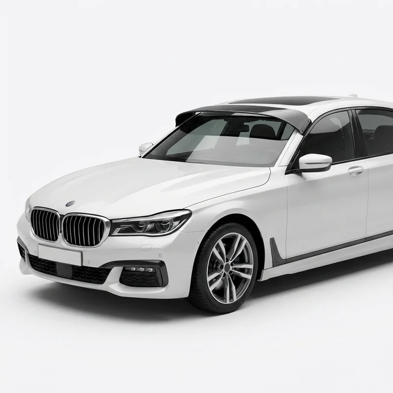 Tinted Acrylic Windscreen Sunvisor for BMW 745Le xDrive (2020 - 2022) - 1