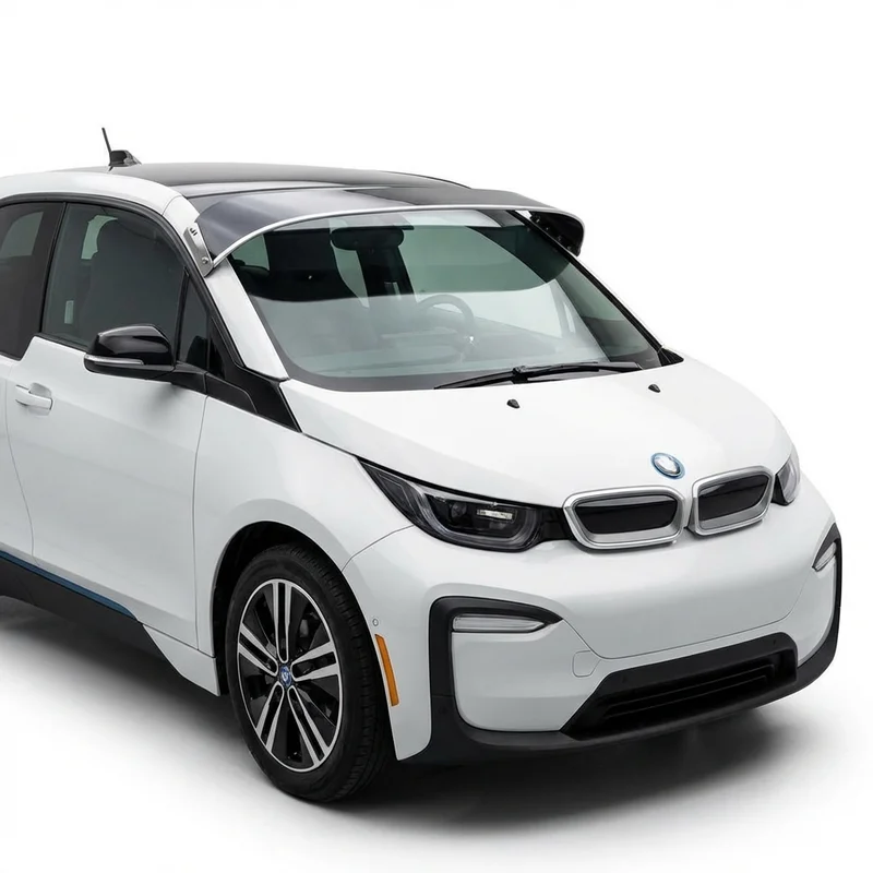 บังแดดกระจกหน้าอะคริลิกสีชา สำหรับ BMW i3s (2018 - 2022) - 1