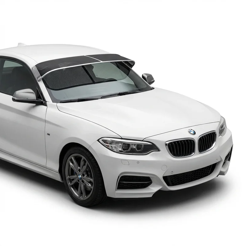 บังแดดกระจกหน้าแบบตาข่ายพรีเมียม สำหรับ BMW M240i xDrive (2017 - 2023) - 1