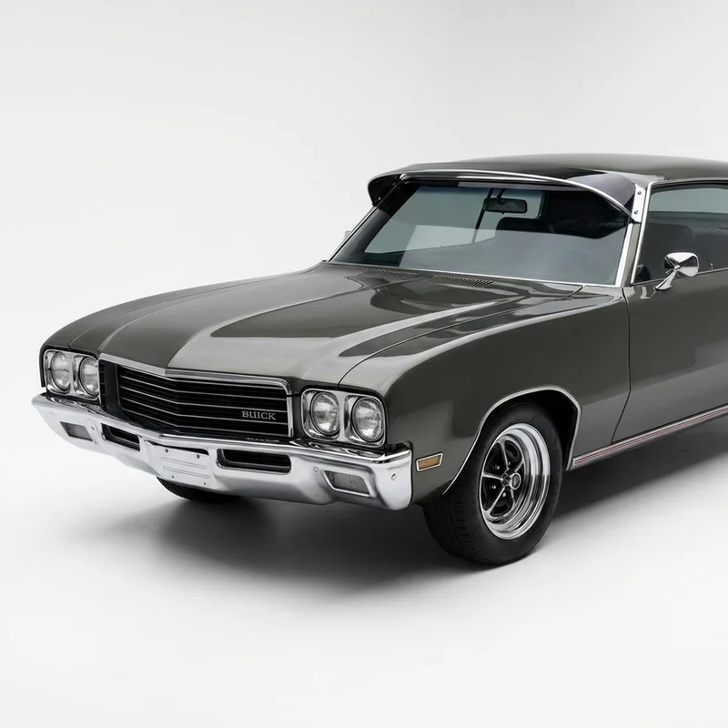 Tinted Acrylic Windscreen Sunvisor for Buick GS (1970 - 1972) - 1