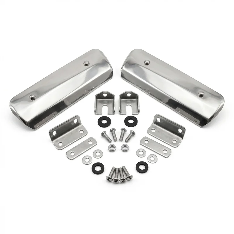 Stainless Steel Mounting Bracket Kit for Cadillac Series 70 Fleetwood Eldorado (1958 - 1958) - 1