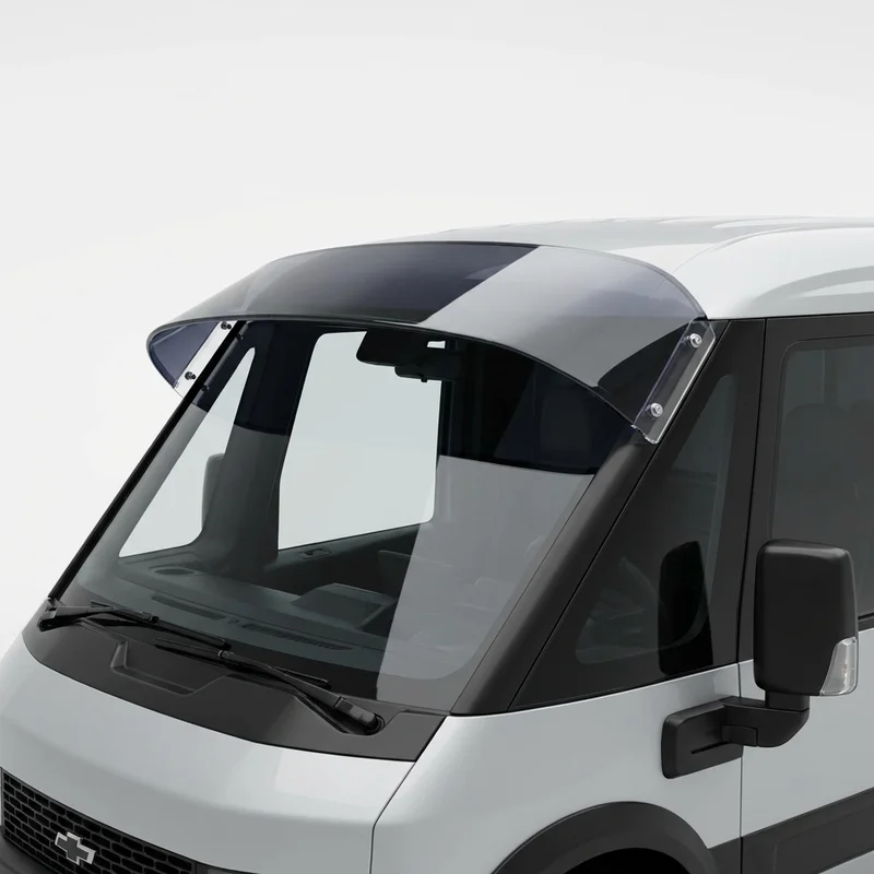 Tinted Acrylic Windscreen Sunvisor for Chevrolet BrightDrop 400 (2025 - 2025) - 1