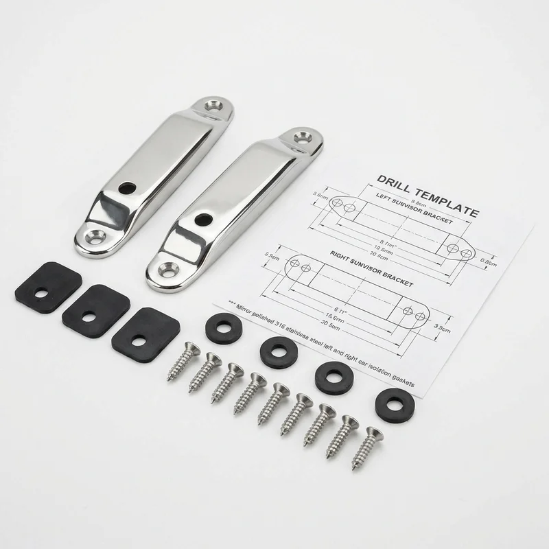 Stainless Steel Mounting Bracket Kit for Chevrolet Camaro (1970 - 2024) - 1