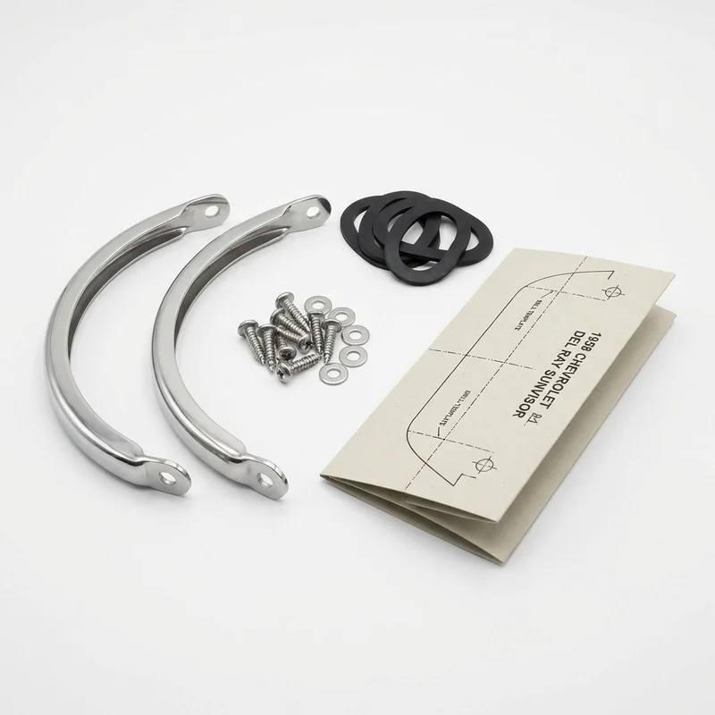 Stainless Steel Mounting Bracket Kit for Chevrolet Del Ray (1958 - 1958) - 1