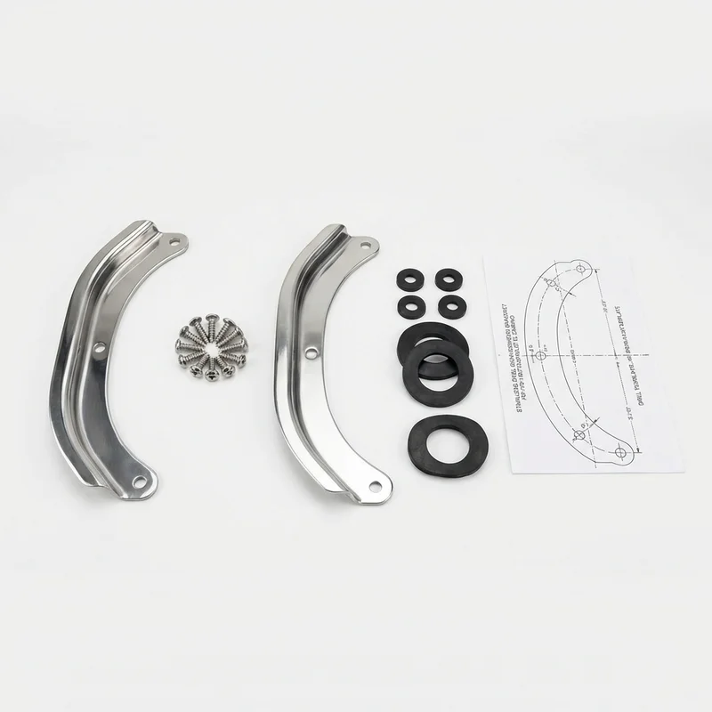 Stainless Steel Mounting Bracket Kit for Chevrolet El Camino (1970 - 1987) - 1