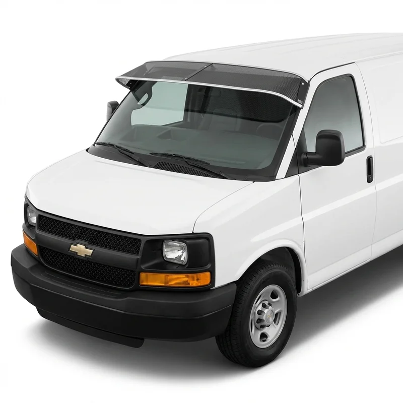 Premium Mesh Windscreen Sunvisor for Chevrolet Express Cargo (2010 - 2021) - 1