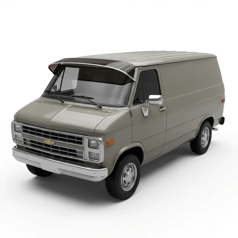 Tinted Acrylic Windscreen Sunvisor for Chevrolet G20 (1975 - 1995) - 1