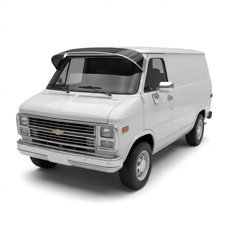 Tinted Acrylic Windscreen Sunvisor for Chevrolet G30 Van (1970 - 1974) - 1