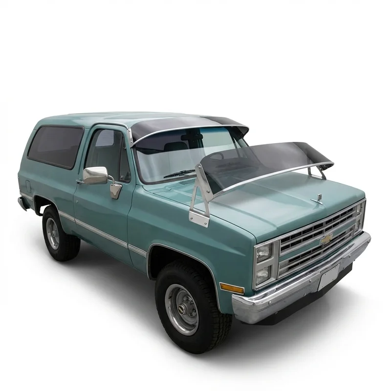Tinted Acrylic Windscreen Sunvisor for Chevrolet K10 Suburban (1967 - 1986) - 1