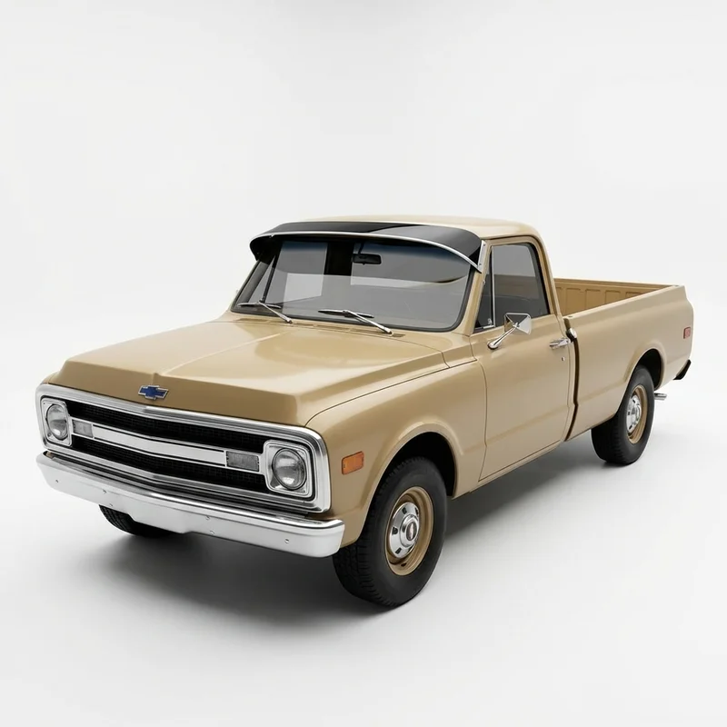 Tinted Acrylic Windscreen Sunvisor for Chevrolet K30 Pickup (1968 - 1974) - 1