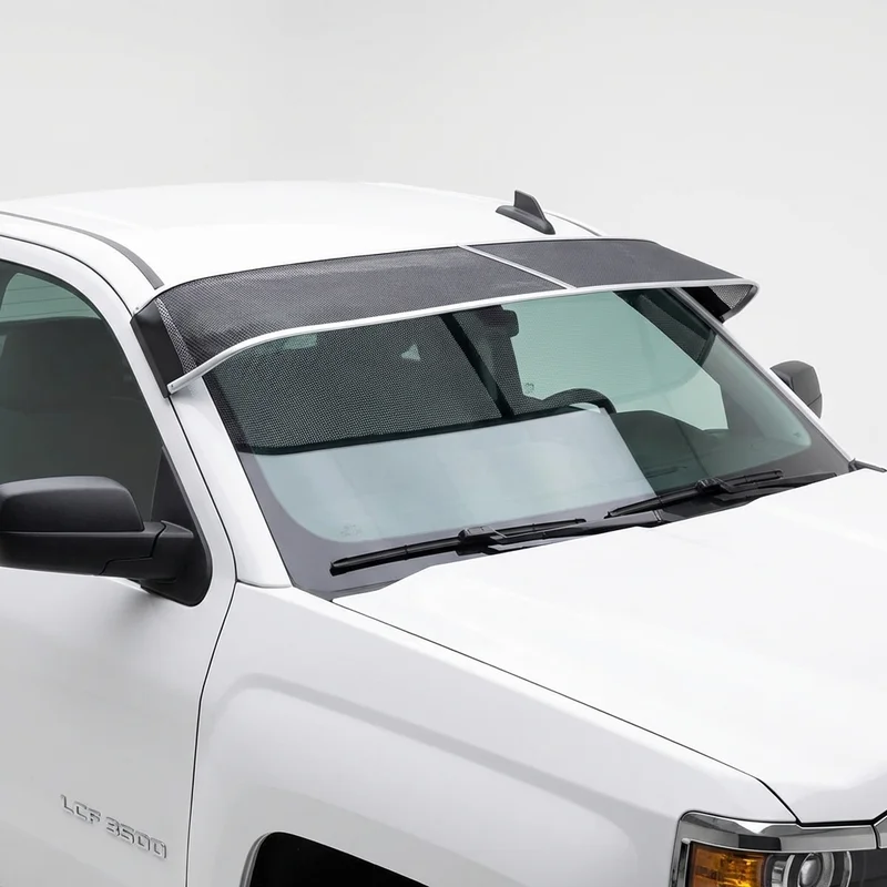 Premium Mesh Windscreen Sunvisor for Chevrolet LCF 3500 (2016 - 2019) - 1