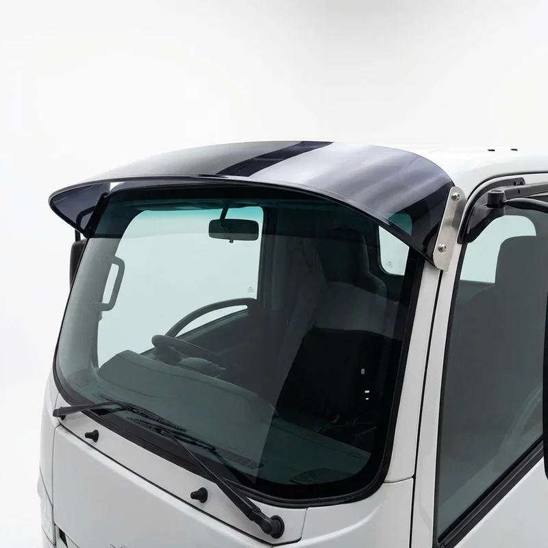 Tinted Acrylic Windscreen Sunvisor for Chevrolet LCF 3500 (2016 - 2019) - 1