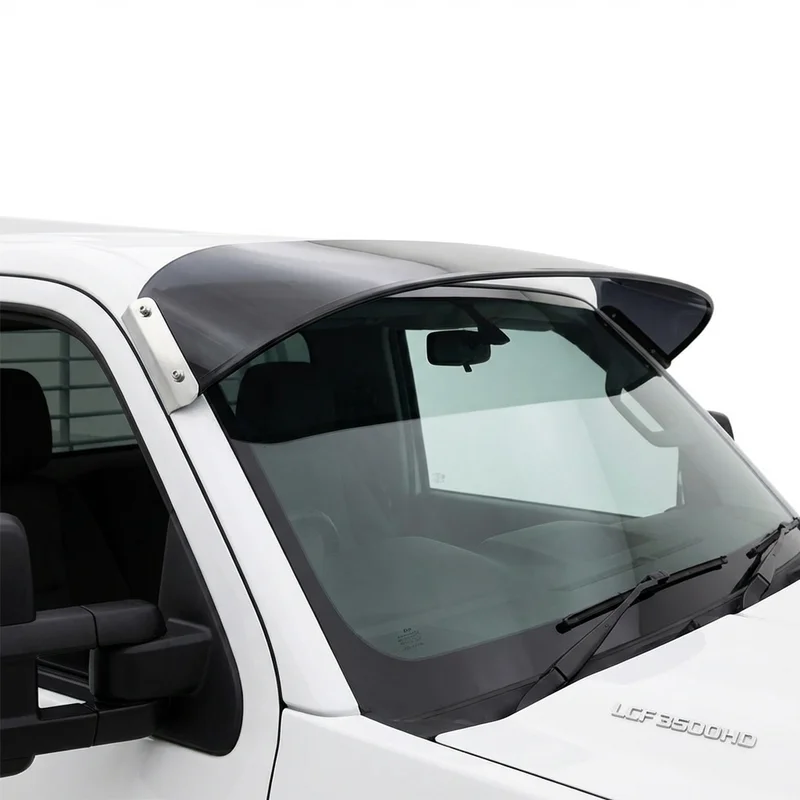 Tinted Acrylic Windscreen Sunvisor for Chevrolet LCF 3500HD (2016 - 2017) - 1