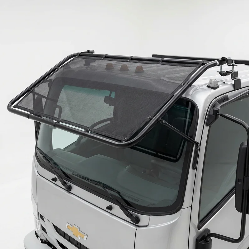 Premium Mesh Windscreen Sunvisor for Chevrolet LCF 4500XD (2017 - 2022) - 1