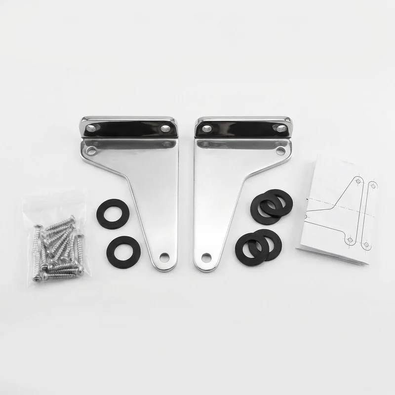 Stainless Steel Mounting Bracket Kit for Chevrolet LCF 5500HD (2017 - 2022) - 1