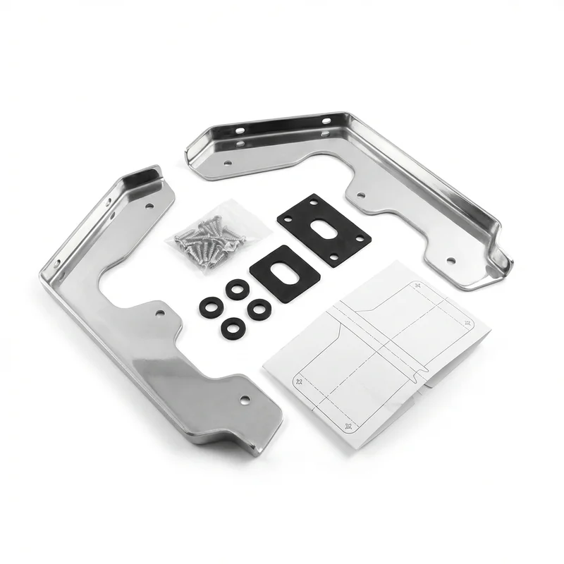 Stainless Steel Mounting Bracket Kit for Chevrolet LCF 6500XD (2018 - 2021) - 1