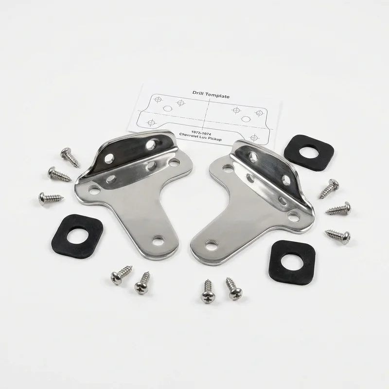 Stainless Steel Mounting Bracket Kit for Chevrolet Luv Pickup (1972 - 1974) - 1