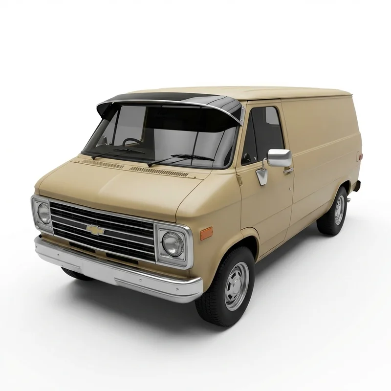 Tinted Acrylic Windscreen Sunvisor for Chevrolet P10 (1975 - 1980) - 1