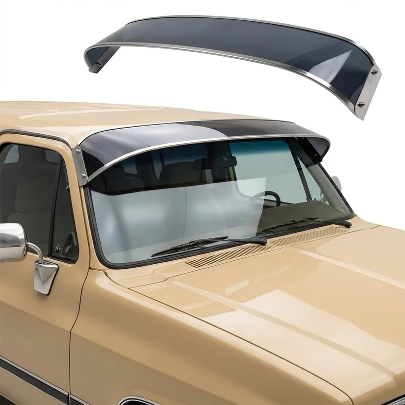 Tinted Acrylic Windscreen Sunvisor for Chevrolet R10 Suburban (1987 - 1988) - 1