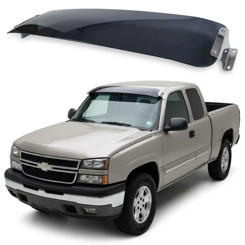 Tinted Acrylic Windscreen Sunvisor for Chevrolet Silverado 1500 Classic (2007 - 2007) - 1