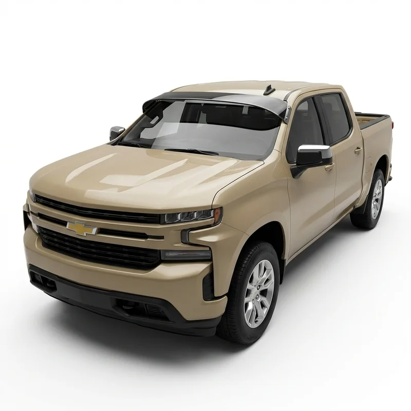 Tinted Acrylic Windscreen Sunvisor for Chevrolet Silverado 1500 LTD (2022 - 2022) - 1