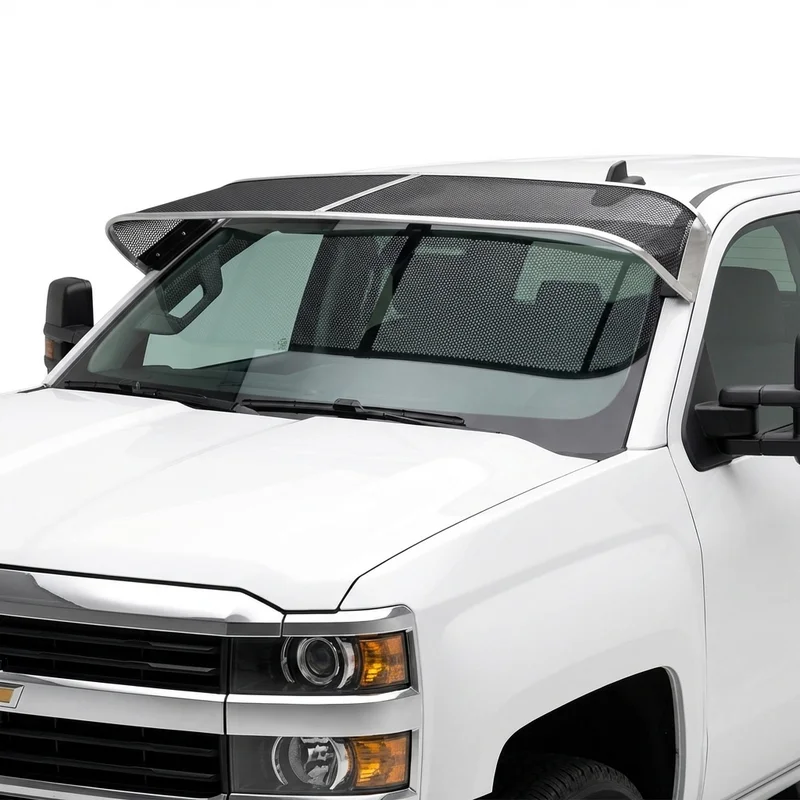 Premium Mesh Windscreen Sunvisor for Chevrolet Silverado 4500 HD (2019 - 2022) - 1