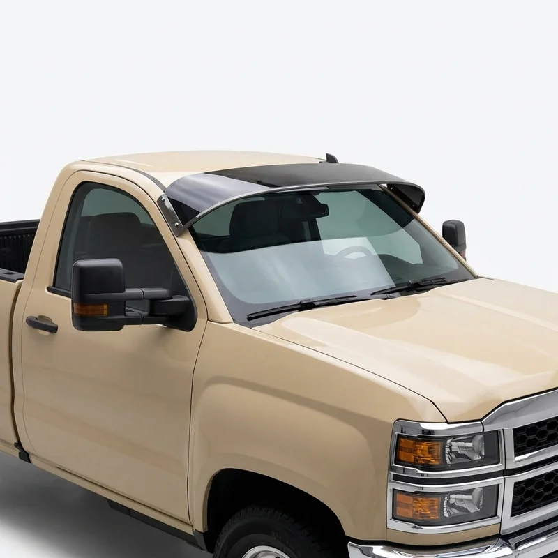 Tinted Acrylic Windscreen Sunvisor for Chevrolet Silverado 5500 HD (2019 - 2023) - 1