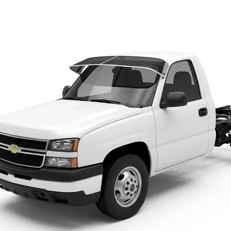 Premium Mesh Windscreen Sunvisor for Chevrolet W5500HD Tiltmaster (2004 - 2009) - 1