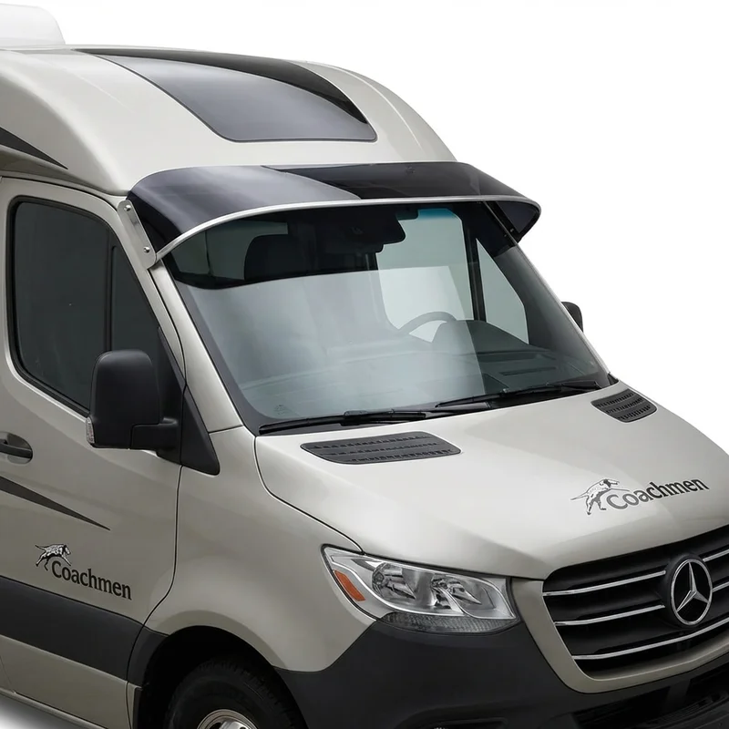 Tinted Acrylic Windscreen Sunvisor for Coachmen Sportscoach SRS (2019 - 2022) - 1