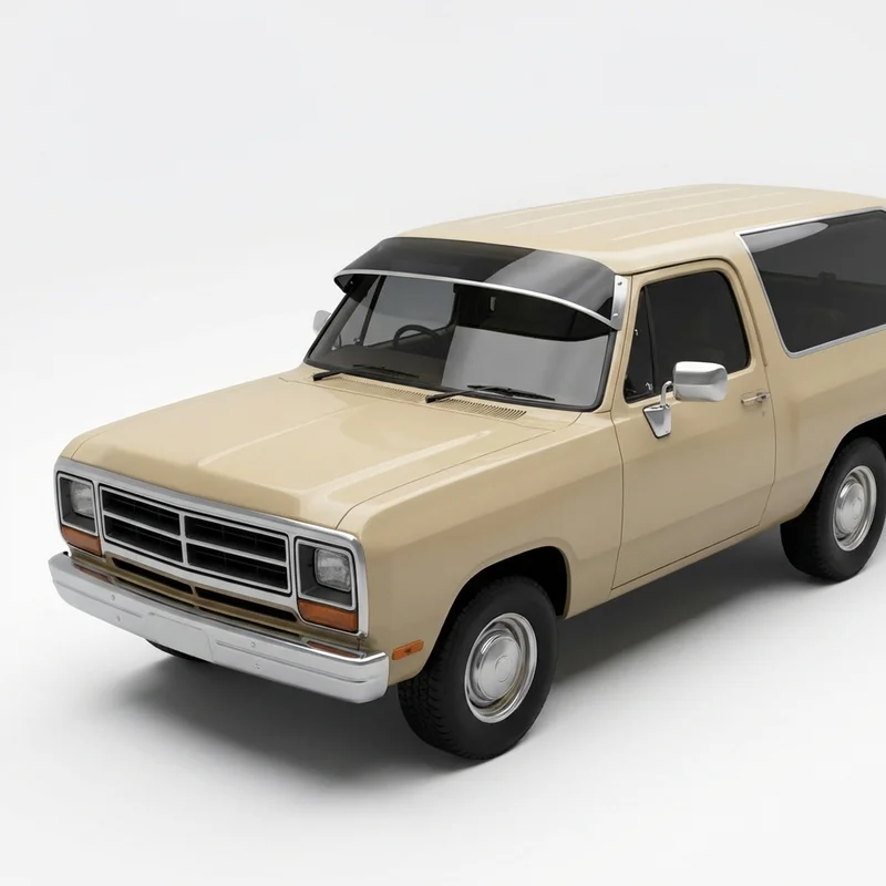 Tinted Acrylic Windscreen Sunvisor for Dodge 2000 GTX (1989 - 1990) - 1