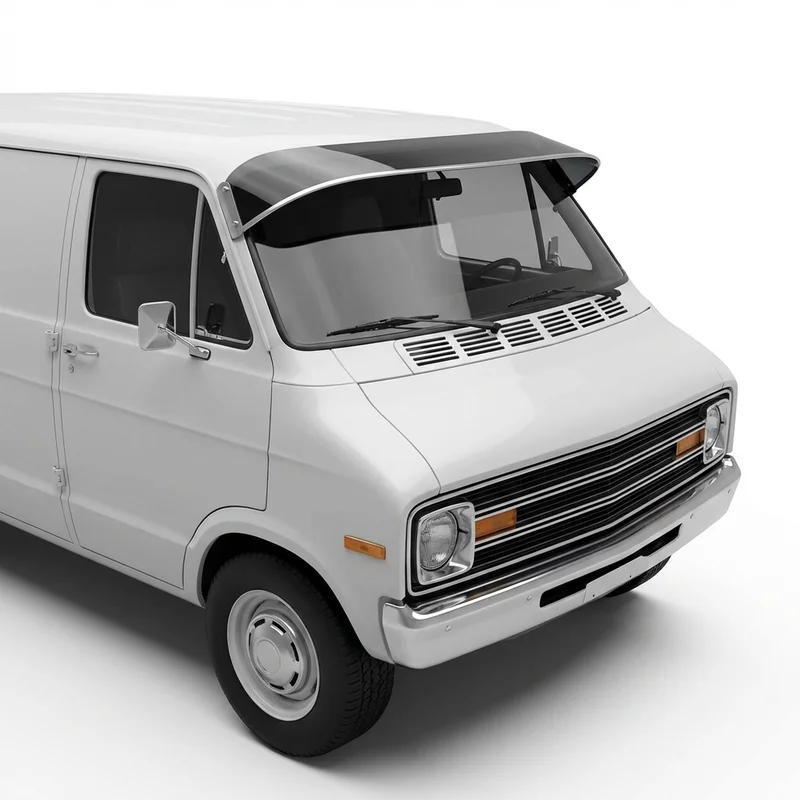 Tinted Acrylic Windscreen Sunvisor for Dodge B100 (1975 - 1980) - 1