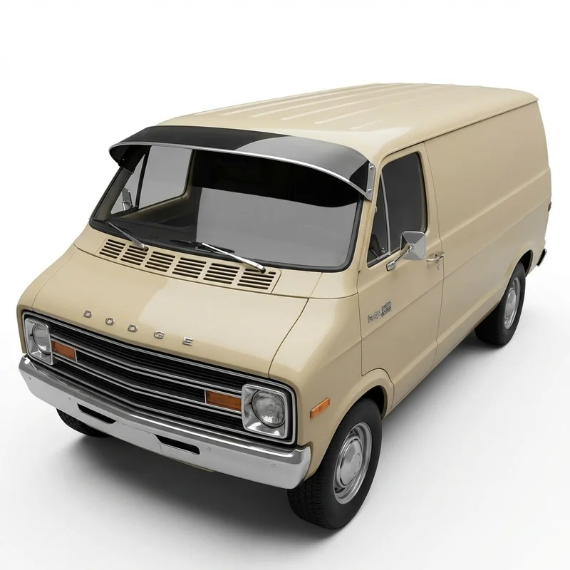 Tinted Acrylic Windscreen Sunvisor for Dodge B200 (1975 - 1980) - 1