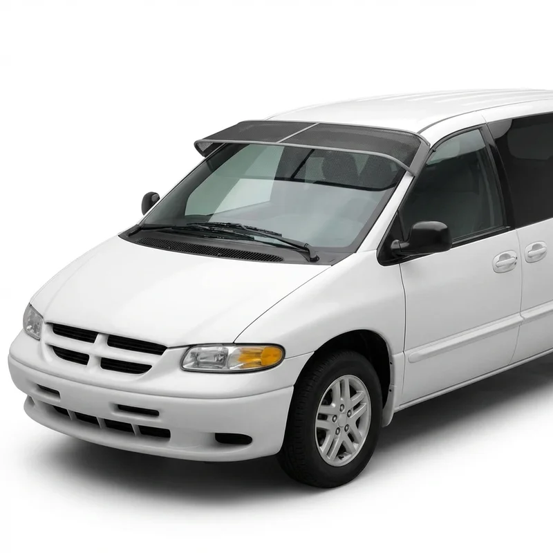 Premium Mesh Windscreen Sunvisor for Dodge Caravan (1984 - 2007) - 1