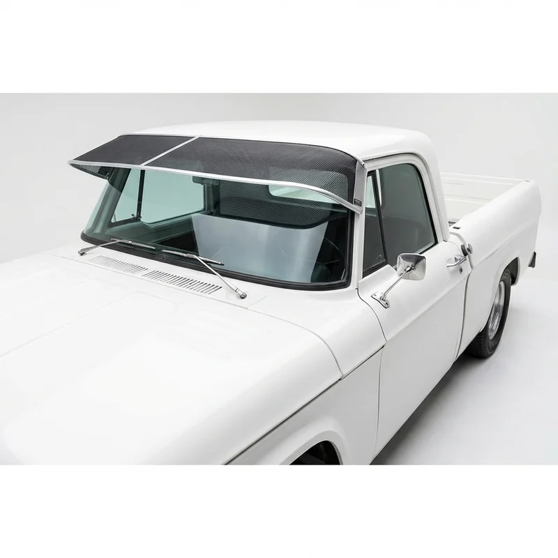 บังแดดกระจกหน้าแบบตาข่ายพรีเมียม สำหรับ Dodge D100 Pickup (1969 - 1974) - 1