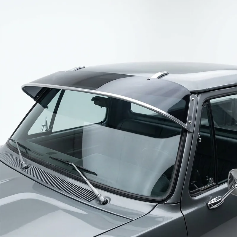 บังแดดกระจกหน้าอะคริลิกสีชา สำหรับ Dodge D100 Pickup (1969 - 1974) - 1