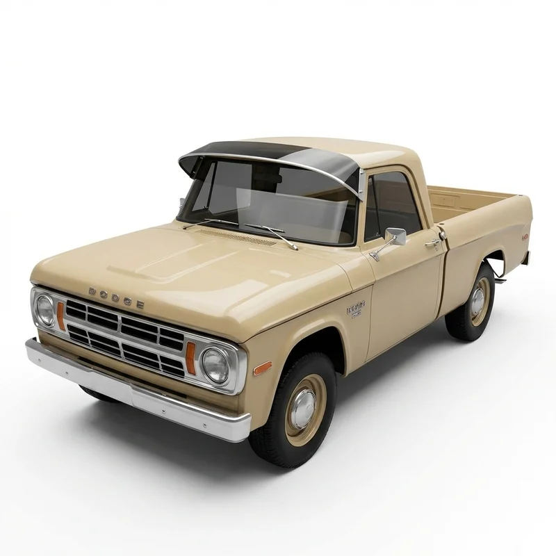 Tinted Acrylic Windscreen Sunvisor for Dodge D300 Pickup (1969 - 1974) - 1