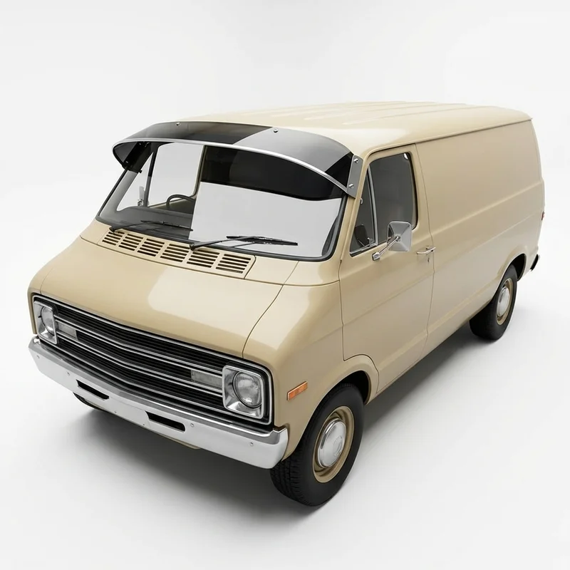 Przyciemniana osłona akrylowa na szybę do Dodge R300 (1974 - 1974) - 1