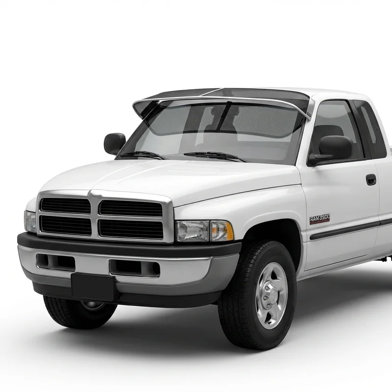 บังแดดกระจกหน้าแบบตาข่ายพรีเมียม สำหรับ Dodge Ram 3500 (1994 - 2010) - 1