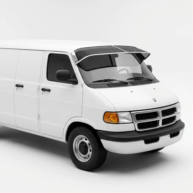 Premium Mesh Windscreen Sunvisor for Dodge Ram 3500 Van (1996 - 2003) - 1