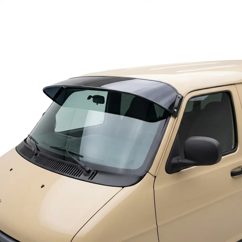 Tinted Acrylic Windscreen Sunvisor for Dodge Ram 3500 Van (1996 - 2003) - 1