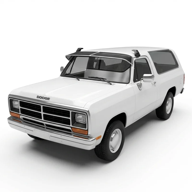 Premium Mesh Windscreen Sunvisor for Dodge Ramcharger (1974 - 2001) - 1