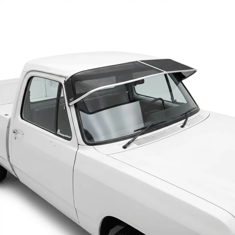 บังแดดกระจกหน้าแบบตาข่ายพรีเมียม สำหรับ Dodge W150 (1977 - 1993) - 1