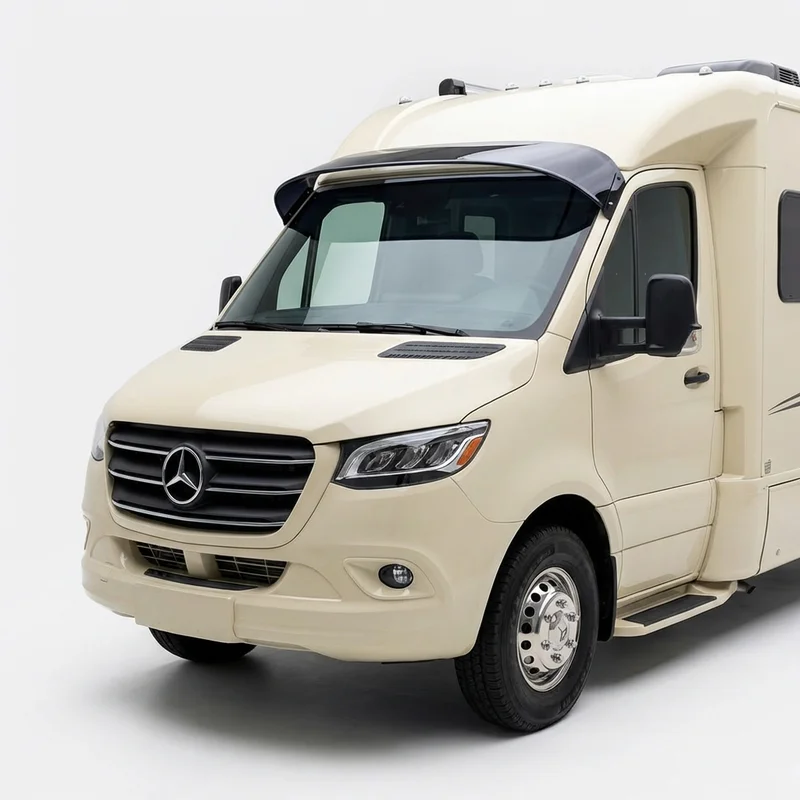 Tinted Acrylic Windscreen Sunvisor for Dynamax Corp DX3 (2019 - 2022) - 1