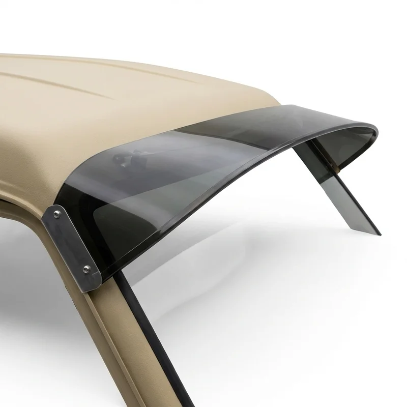 Tinted Acrylic Windscreen Sunvisor for Dynamax Corp Dynaquest XL (2019 - 2022) - 1