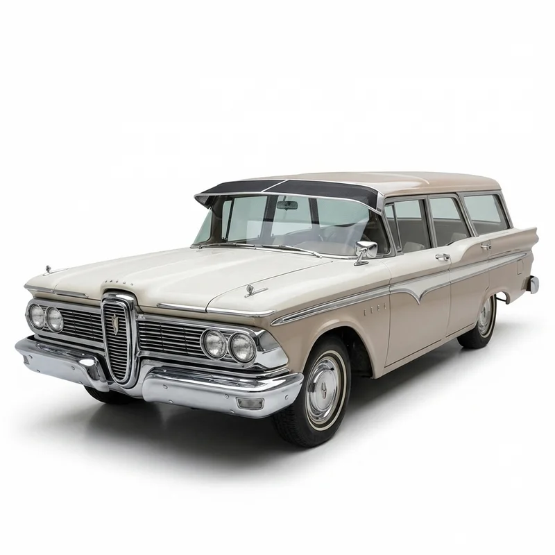 บังแดดกระจกหน้าแบบตาข่ายพรีเมียม สำหรับ Edsel Villager (1959 - 1959) - 1