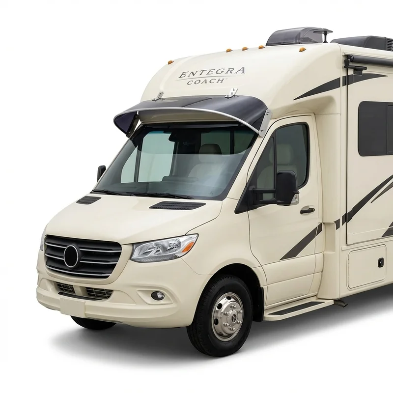 Tinted Acrylic Windscreen Sunvisor for Entegra Coach Ethos (2021 - 2022) - 1